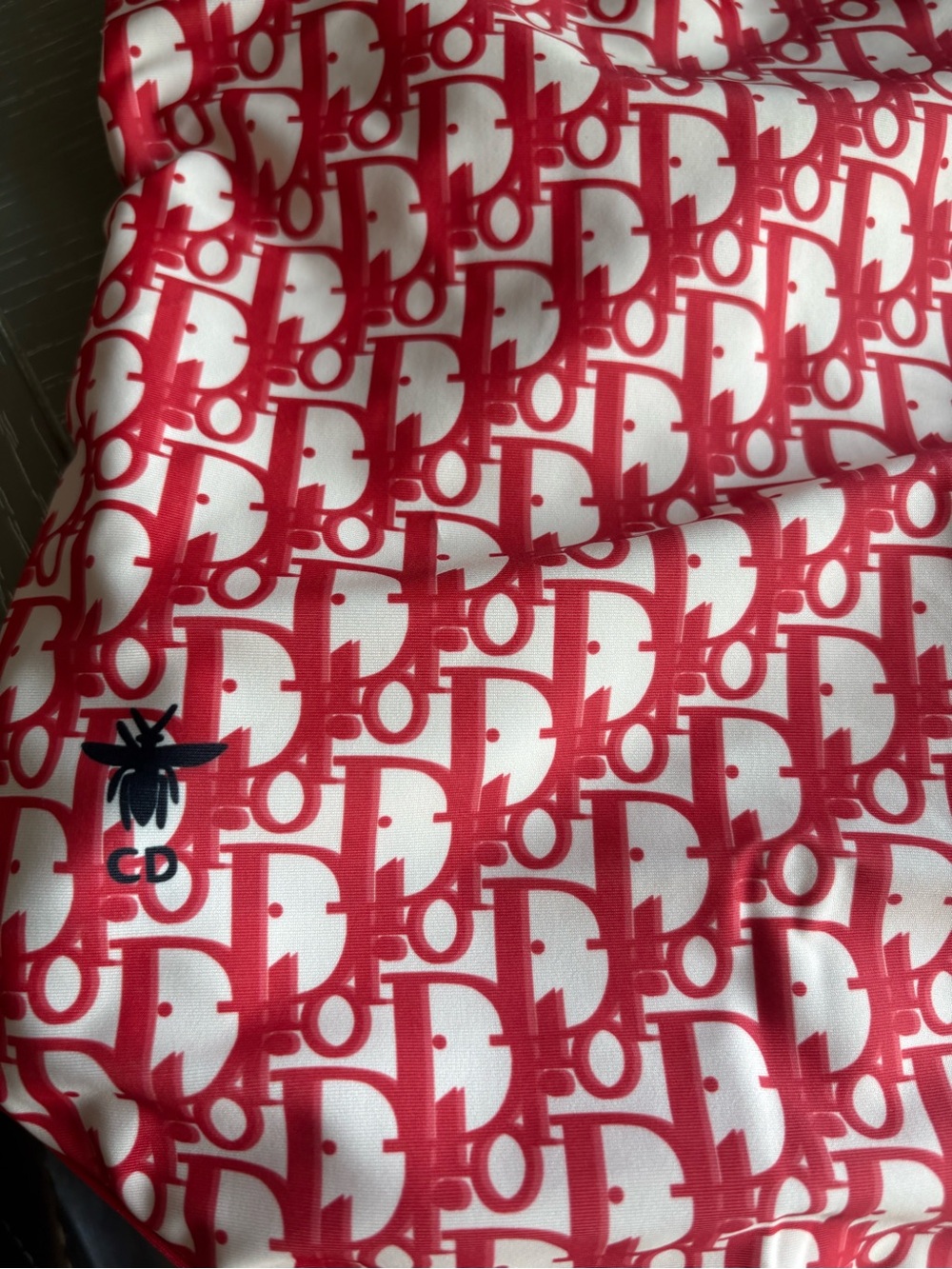 FASHION Red and White Logo-Print One-Piece Swimsuit - Picture 7 of 8